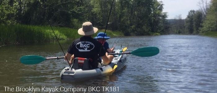 Bkc tk181 12.5' tandem sit on top kayak for scuba diving