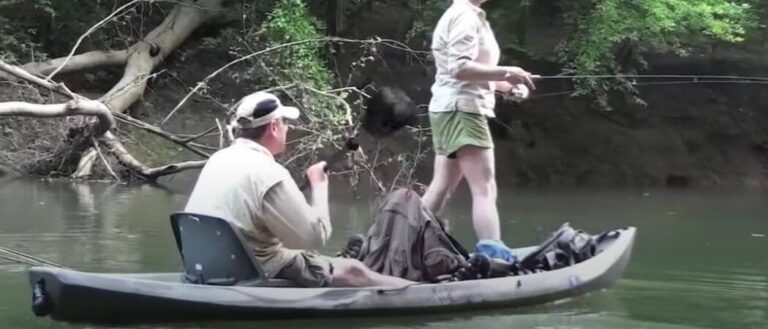 using 2 person fishing kayak