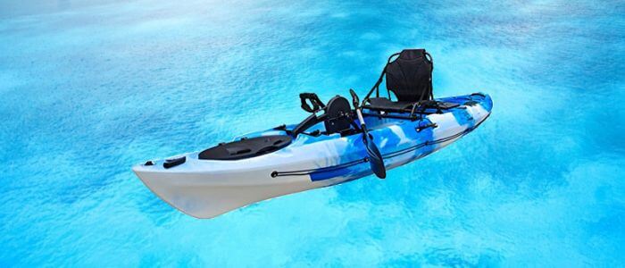 BKC PK12 Angler Sit On Top Solo Kayak With Trolling Motor