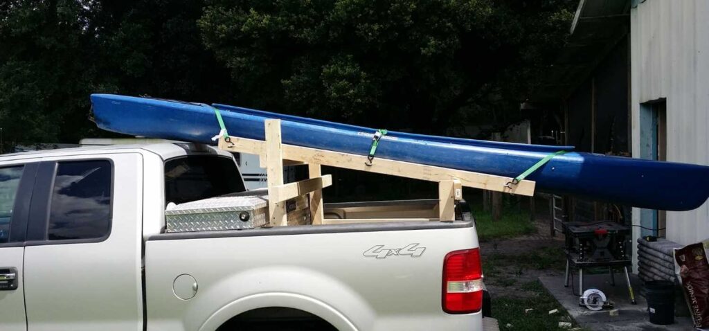 DIY kayak rack for trucks