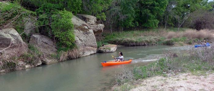 San Saba River in Texas, another place to kayak or paddle in